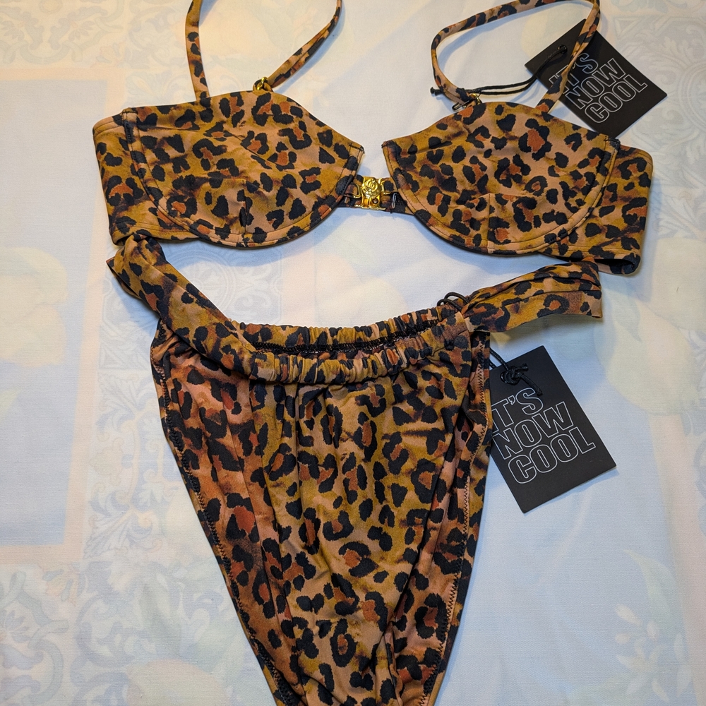 Leopard Print Bikini Set